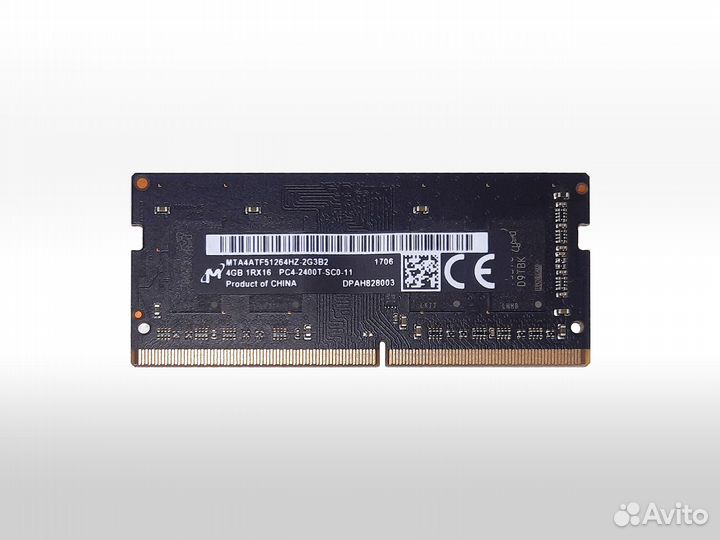 Оперативная память 4Gb Micron DDR4 2400 SO-dimm