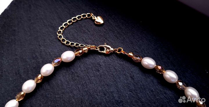 Колье чокер из жемчуга