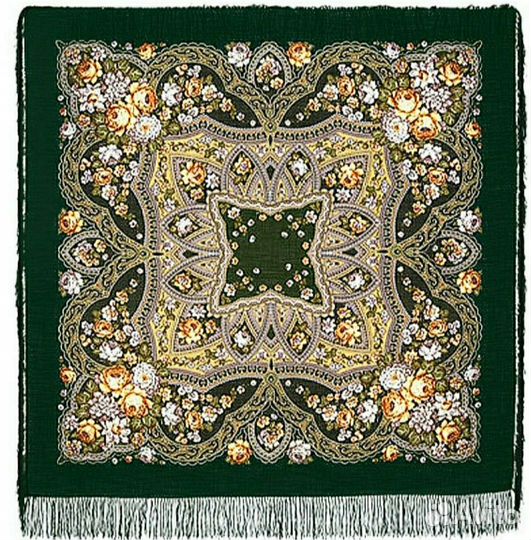 Павлопосадский шерстяной платок