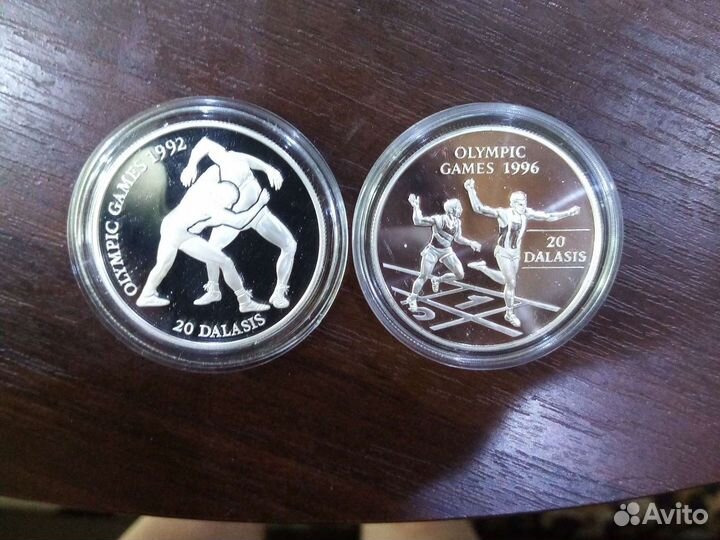 Серебро олимпиада. Монеты Гамбия Мальдивы Тонга