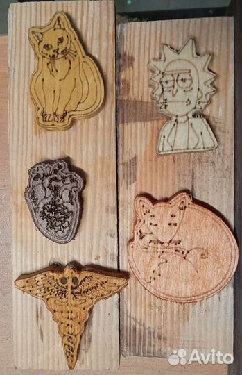 Значок из дерева На любой вкус