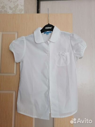 Блузка белая для девочек 134