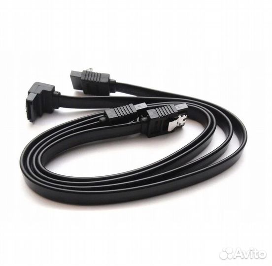 Кабель SATA 6Gb/s 50см угловой + прямой