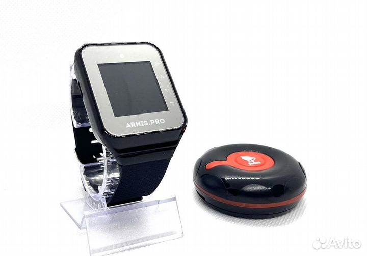 Кнопка вызова официанта персонала Классик и часы