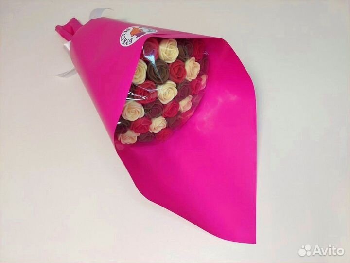 Розы из Бельгийского Шоколада - 29 шт в Букете