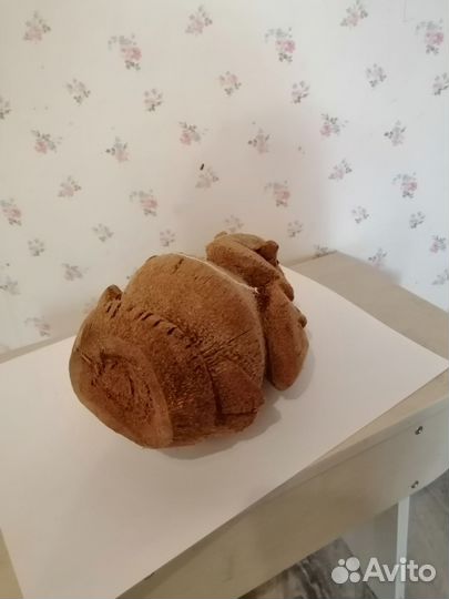 Статуэтка слона Ганеши из кокосового ореха