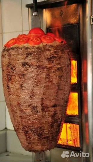 Мясо для шаурмы на вертеле (бабина). Халяль
