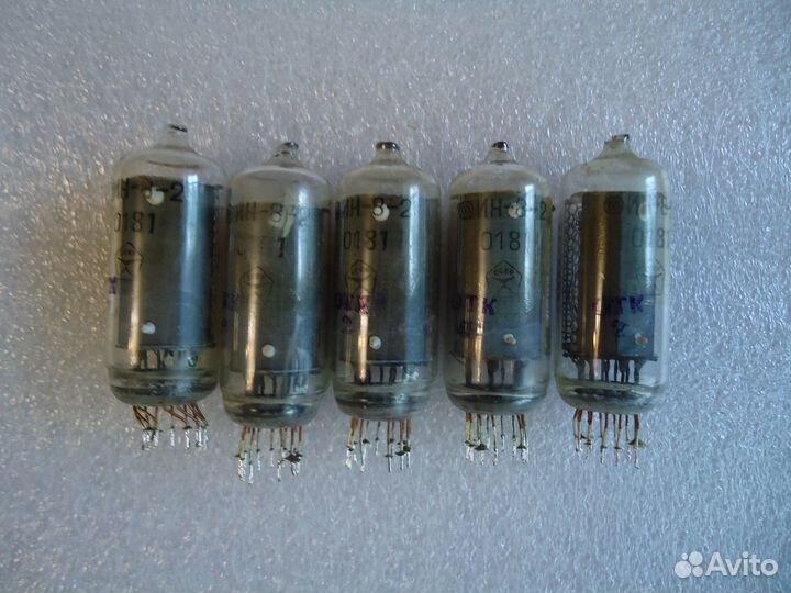 Индикаторные радиолампы ин-8-2/ин-14/ин-16/ив-18