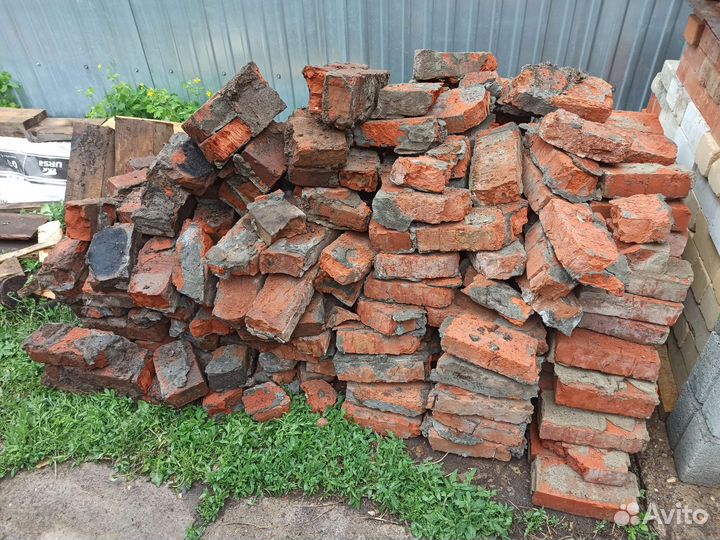 Кирпич полнотелый б/у
