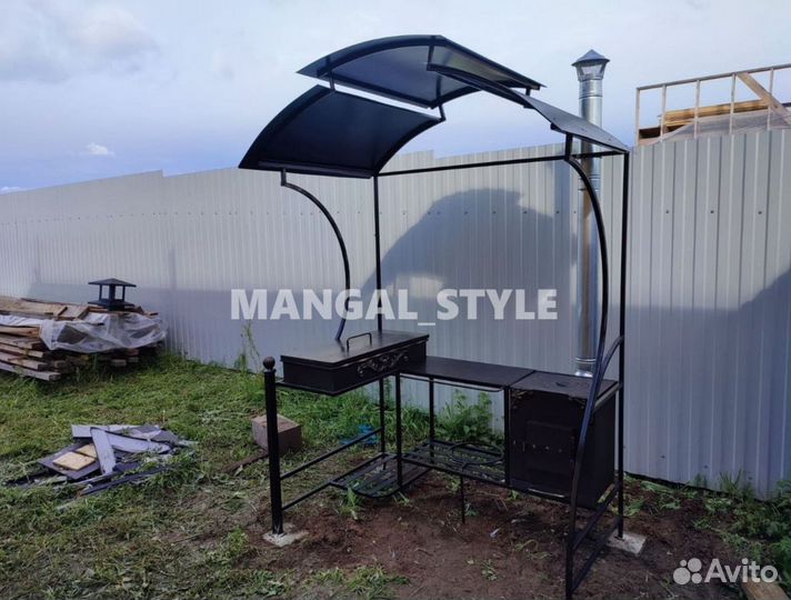 Мангал с печью