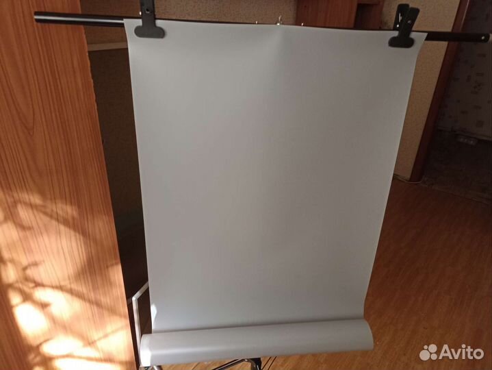 Фотофон пластик (пвх) серый 70*130