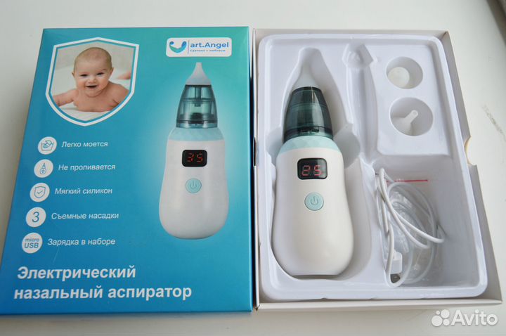 Электрический назальный аспиратор art.Angel