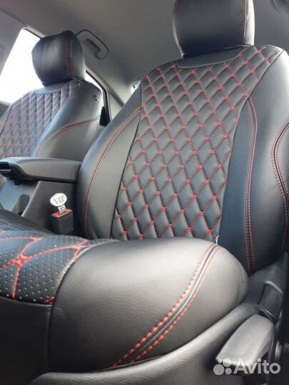 Авточехлы из экокожи (установка)