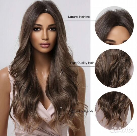 Парик длинный русый