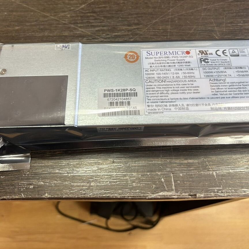 [PWS-1K28P-SQ] Блок Питания Supermicro 1280w Бу Pws-1k28p-Sq