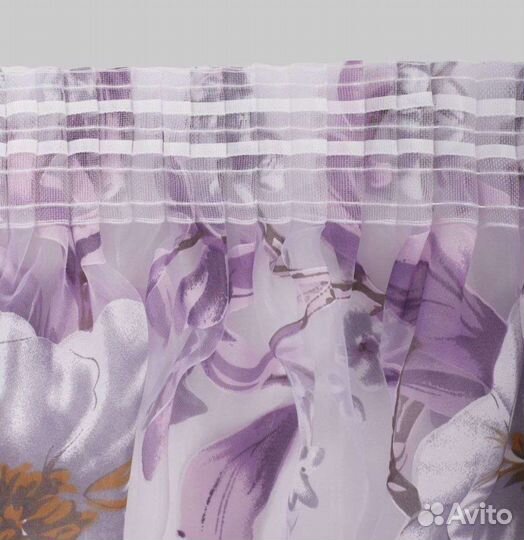 Тюль фиолетовая