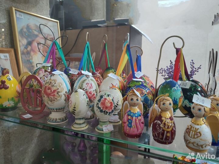 Яйцо деревянное ручная роспись