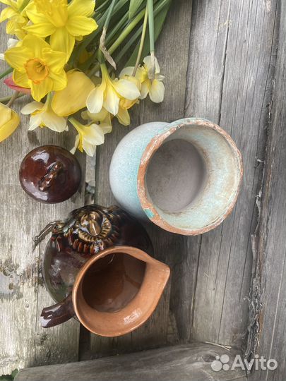 Крынка старинная глиняный горшок
