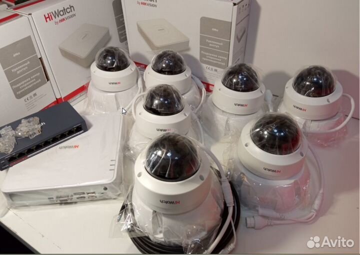 Готовая система видеонаблюдения на 7 камер HiWatch