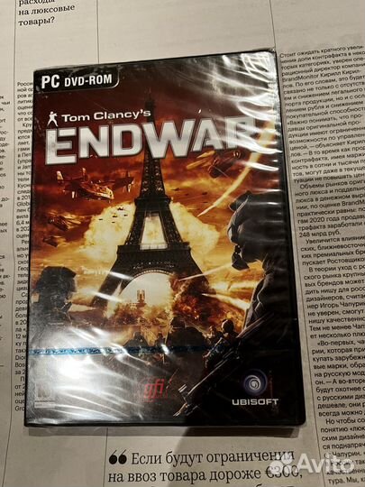 Игра на PC endwar Новая Запечатанная Лицензионная