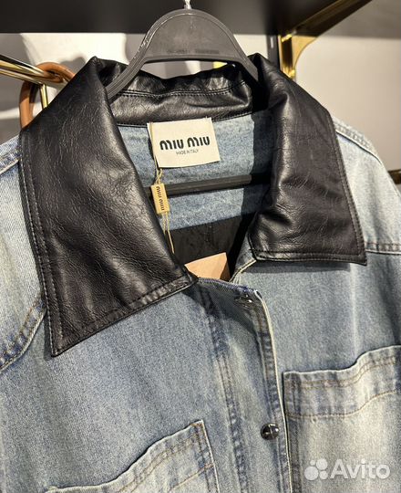 Удлиненная джинсовка Miu Miu