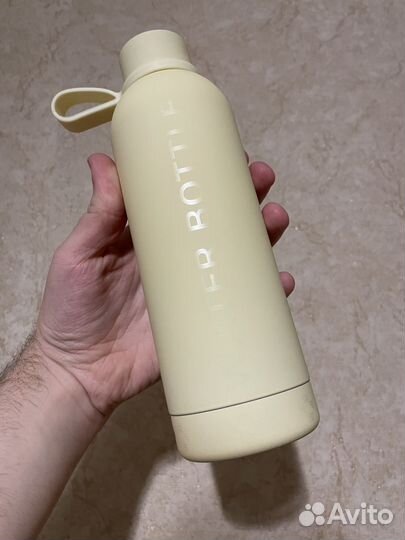 Бутылка для воды бежевая