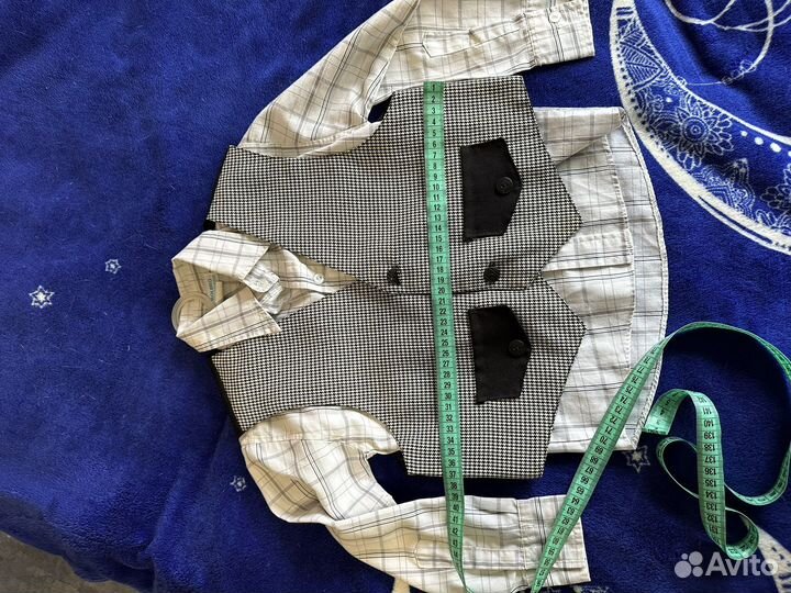 Жилет с рубашкой