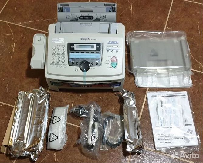 Мфу лазерное Panasonic KX-flm663ru, ч/б, A4, белый