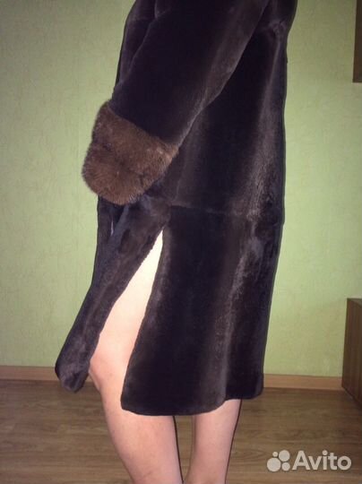 Шуба из стриженного бобра