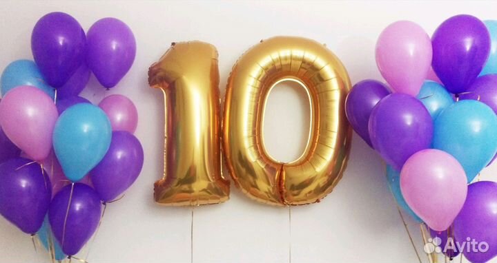 Фольгированные шары цифры