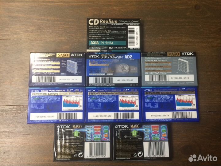 Аудио кассеты 1989-97, Metal, Chrom, TDK, Axia