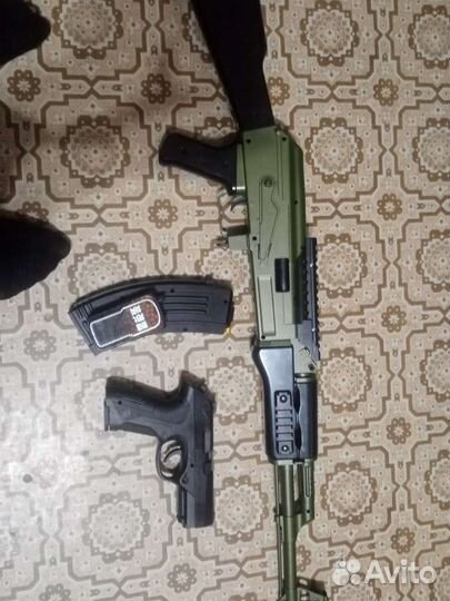 Игрушка ак 47 пластик