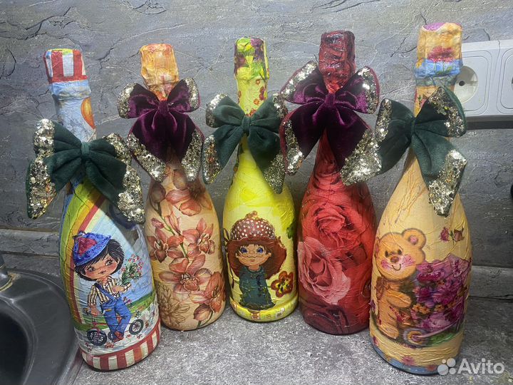 Декупажные бутылки