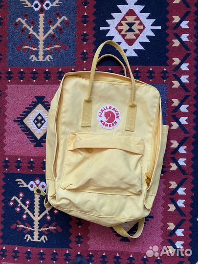 Рюкзак fjallraven kanken желтый