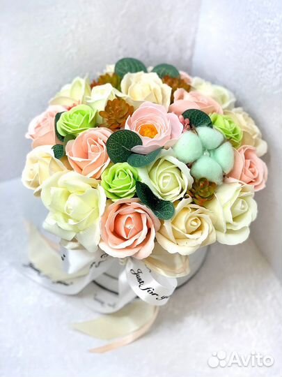 Букеты из мыльных роз