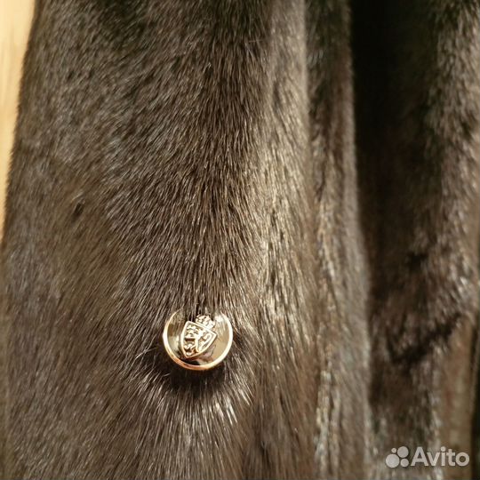 Шуба норковая с капюшоном