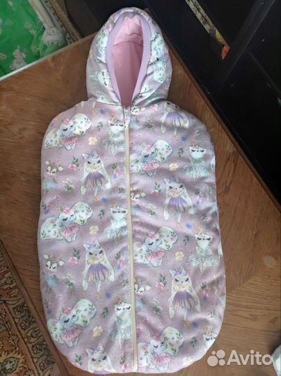 Утепленный конверт-кокон