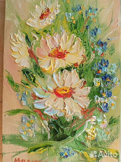 Картина маслом цветы