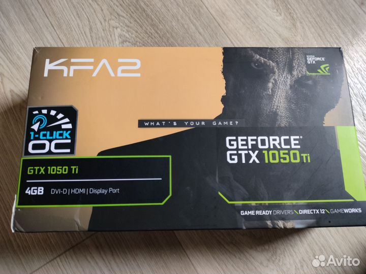Видеокарта GTX 1050 ti 4gb (KFA2)