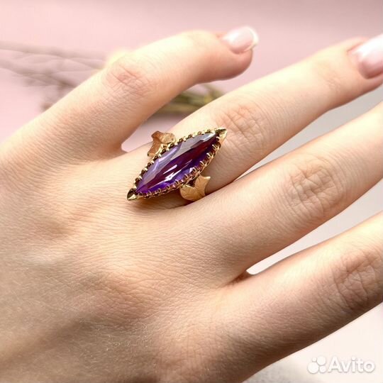 Золотое кольцо маркиз СССР 583 пробы