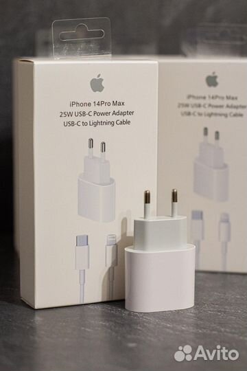 Быстрая зарядка Apple iPhone (блок+кабель)