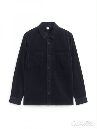 Овершот мужской Arket из вельвета синий размер 48