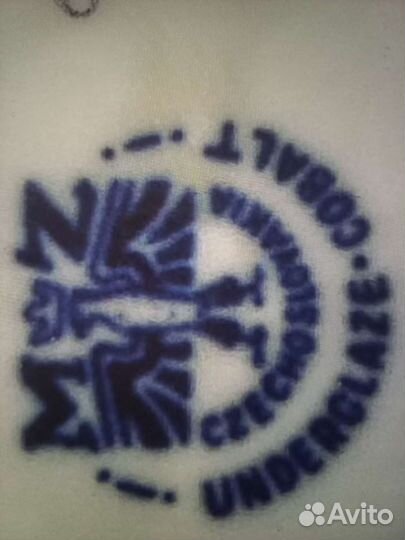 Этажерка горка конфетница кобальт Чехословакия фар