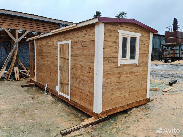 Мобильная баня из бруса под ключ