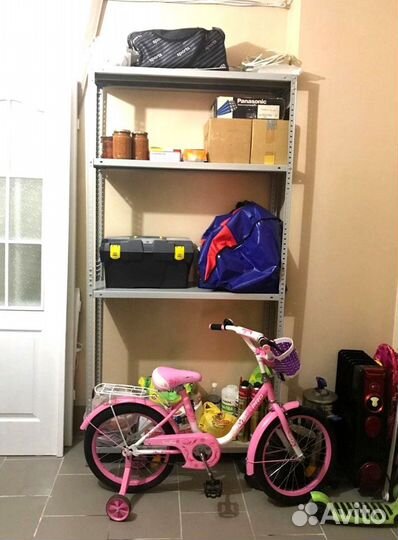 Стеллаж с полками 185х70x30 см нагрузка 500 кг