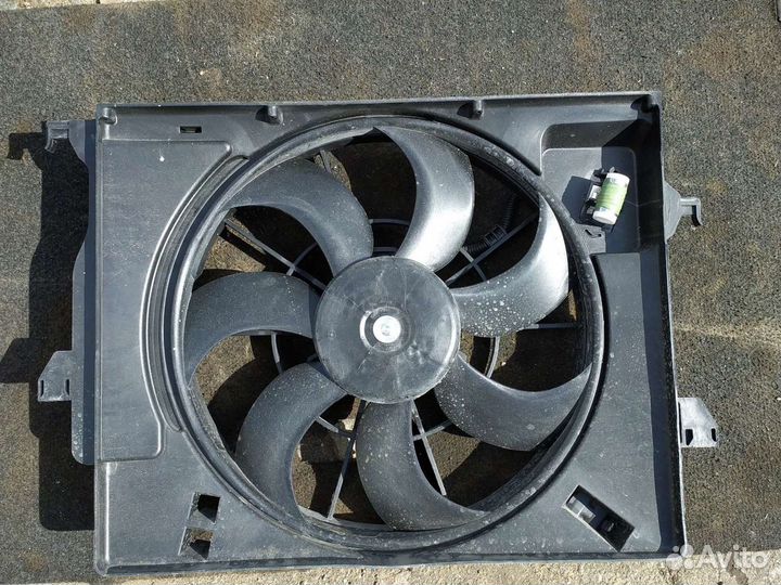 Вентилятор охлаждения hyundai solaris 2