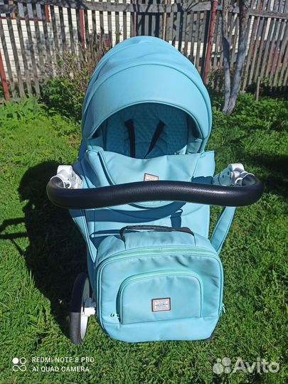 Коляска 2 в 1 adamex экокожа