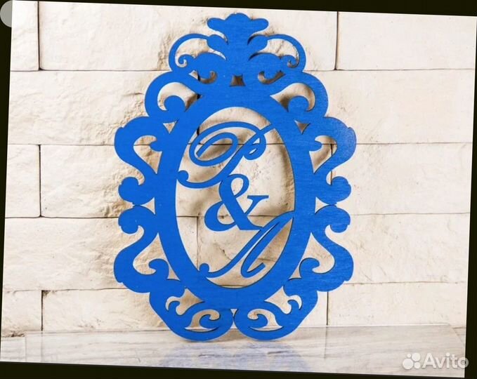 Монограмма на свадьбу (разные размеры)