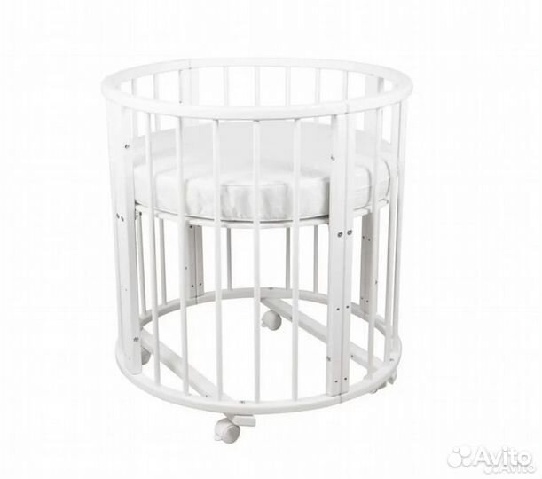 Детская кроватка трансформер с маятником