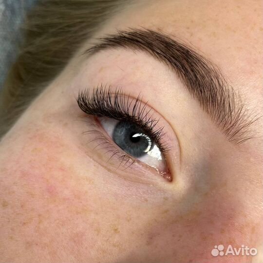 Брови наращивание ламинирование ресниц